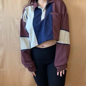 Oversized cropped long sleeve